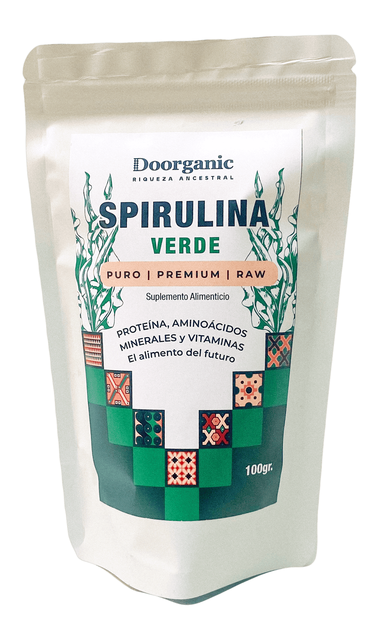 SPIRULINA POLVO 100GR DOORGANIC