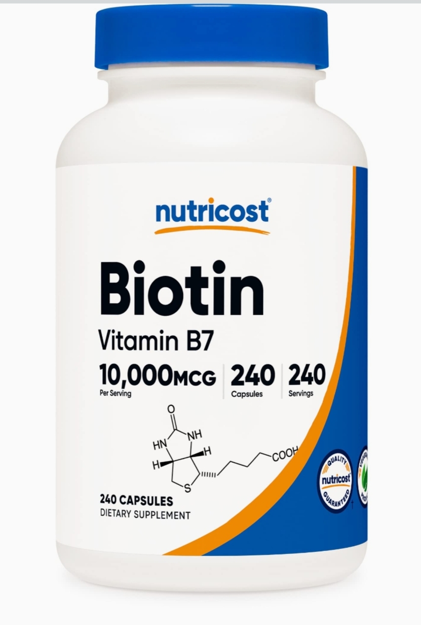 Nutricost Biotina (Vit B7) 10,000mcg | 240 cápsulas 