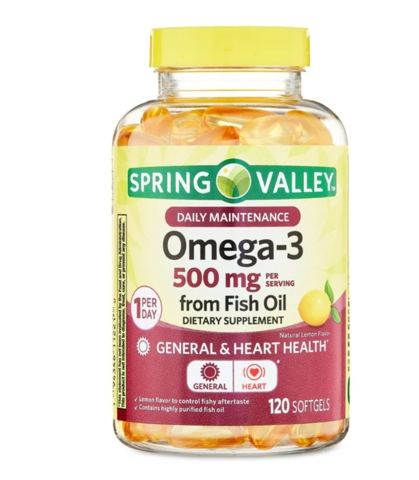 Spring Valley  Omega 3 500mg | 120 cápsulas blandas 