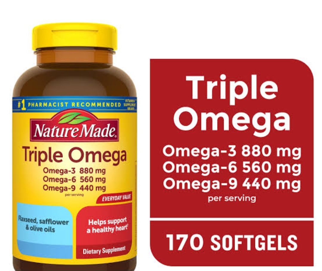 Nature Made  Triple Omega 369 | 170 cápsulas blandas