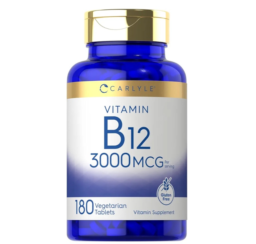 Carlyle B12 | 3000mcg por tableta | 180 tabletas vegetarianas