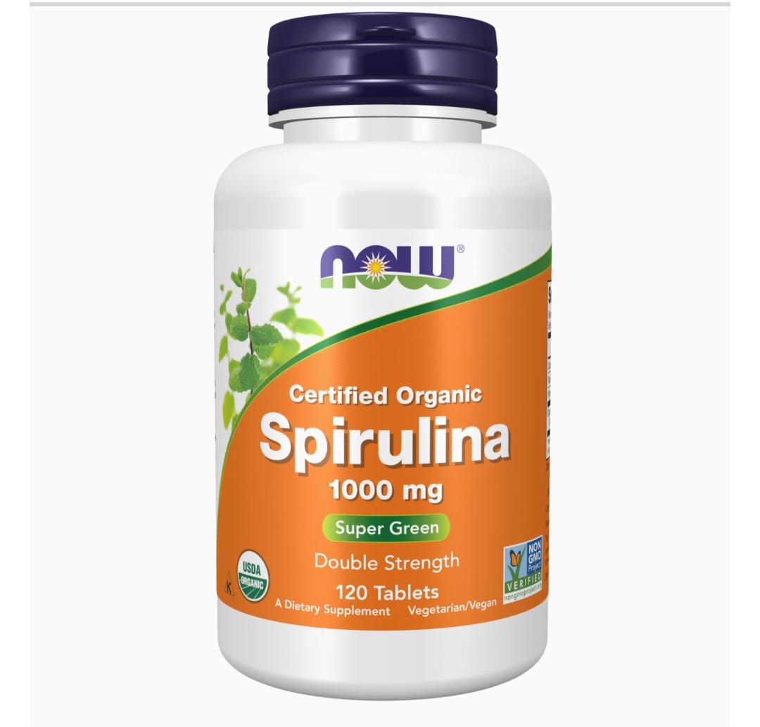 Now  Espirulina 1000mg | 120 tabletas 