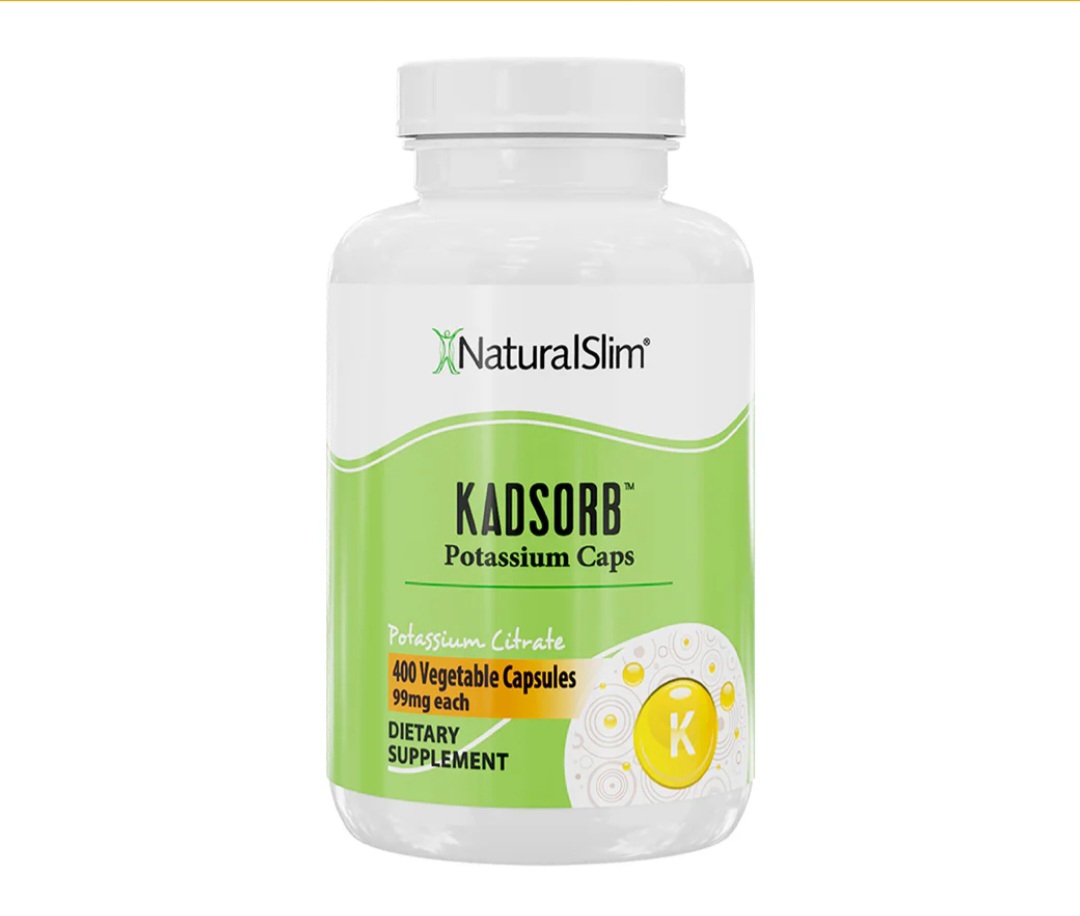 NaturalSlim - Kadsorb Citrato de Potasio | 400 cápsulas 