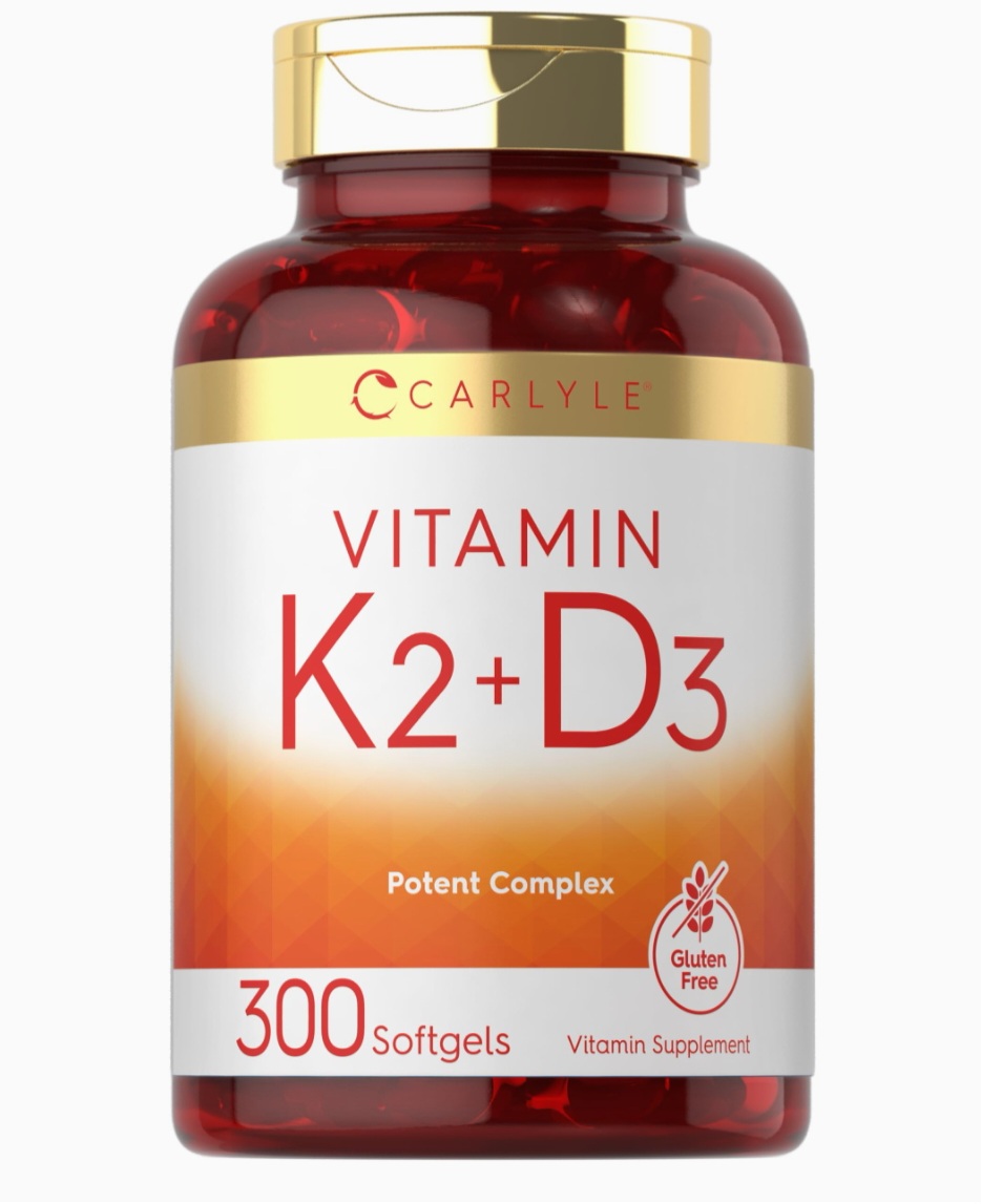 Carlyle Vitamina K2 + D3 | 300 cápsulas blandas