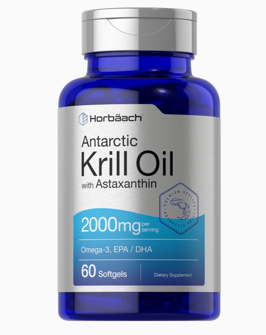 Horbaach  Aceite de Krill Antártico 2000mg | 60 cápsulas blandas 