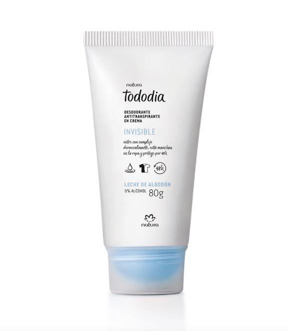 Desodorante en crema Tododia Leche de Algodón 70ml Natura