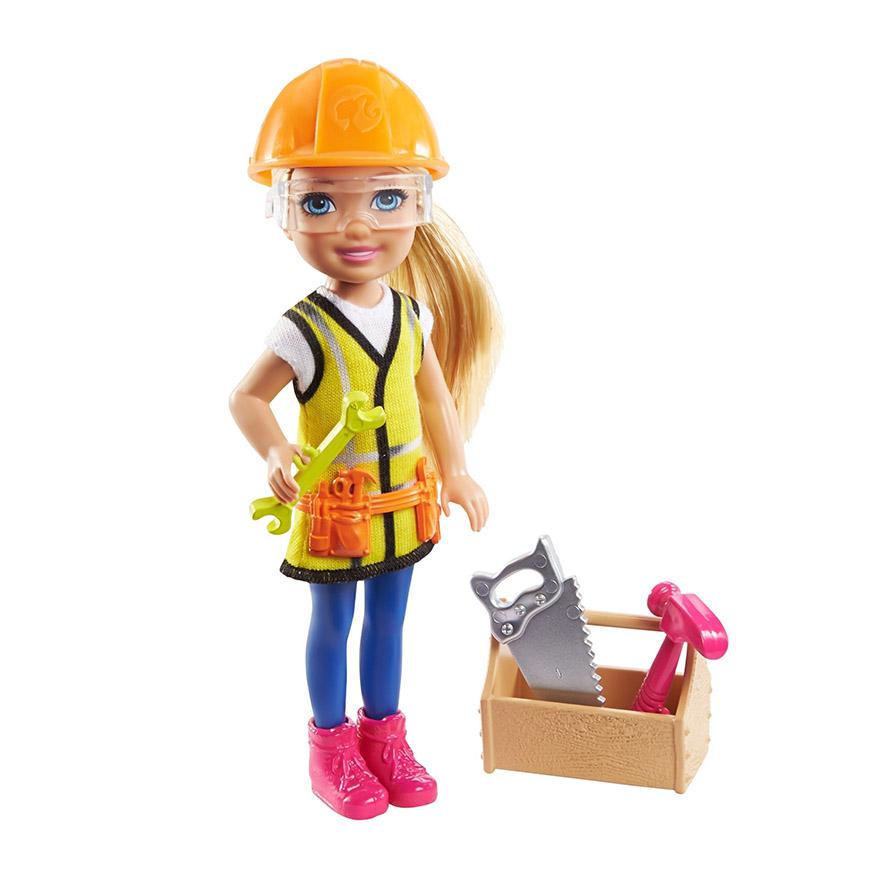 MUÑECA BARBIE CHELSEA CONSTRUCTORA MATTEL COD/GTN86-GTN87