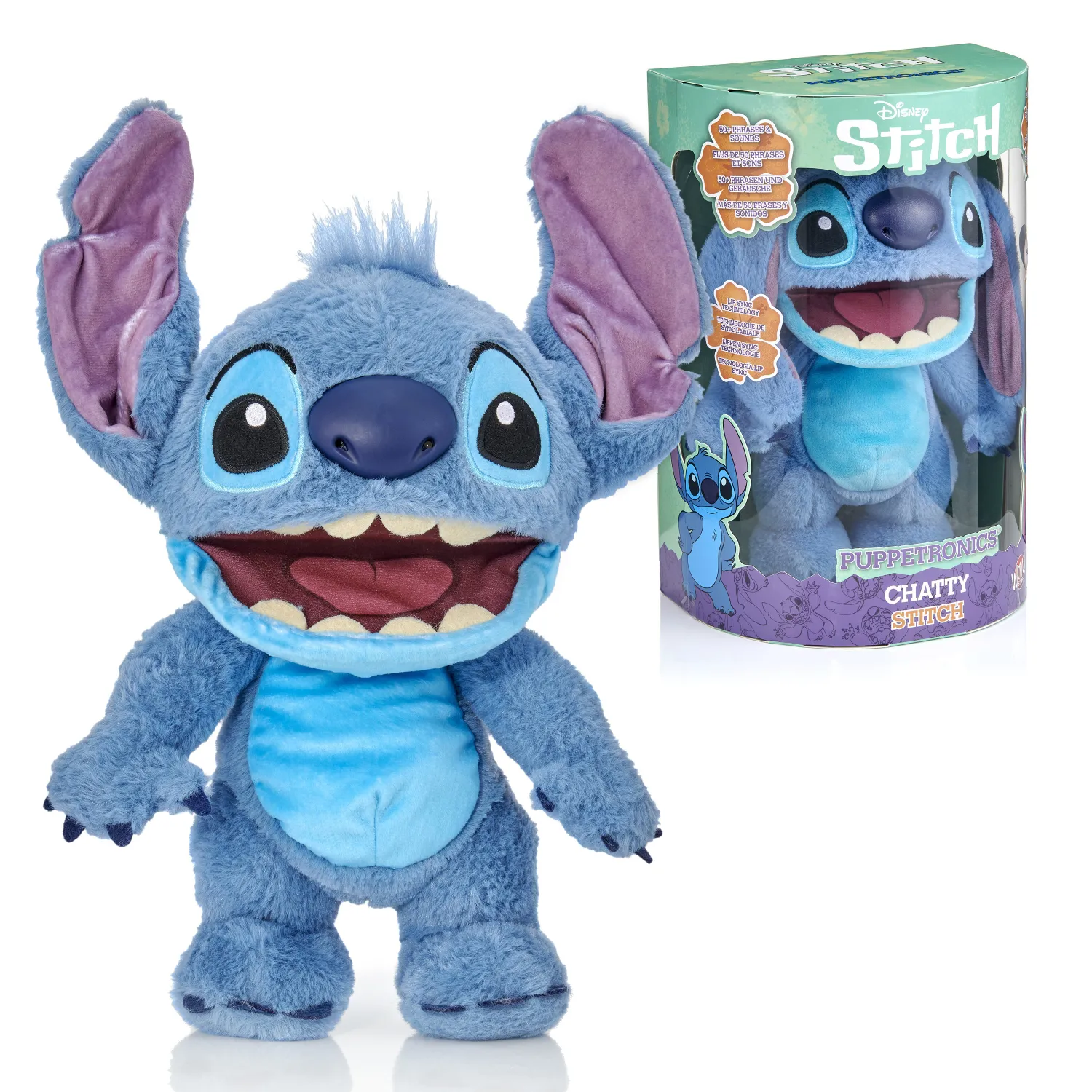 PELUCHE STITCH DISNEY REACCIONA AL TACTO Y AL MOVIMIENTO Y SONIDO +DE 50 FRASES  DIS102501