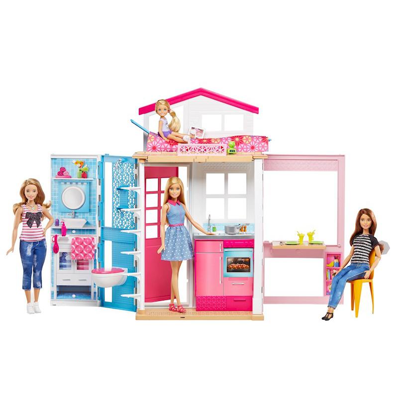 CASA DE BARBIE PLEGABLE CON MUÑECA COD/DVV48
