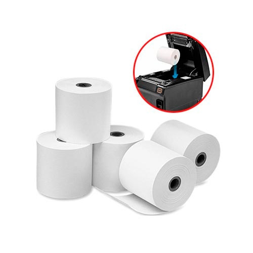 20 Rollos De Papel Térmico 80mm X 40mm (Contómetros)