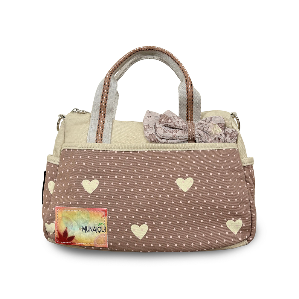 CARTERA SUSURRO DEL CORAZÓN COLOR CHOCOLATE