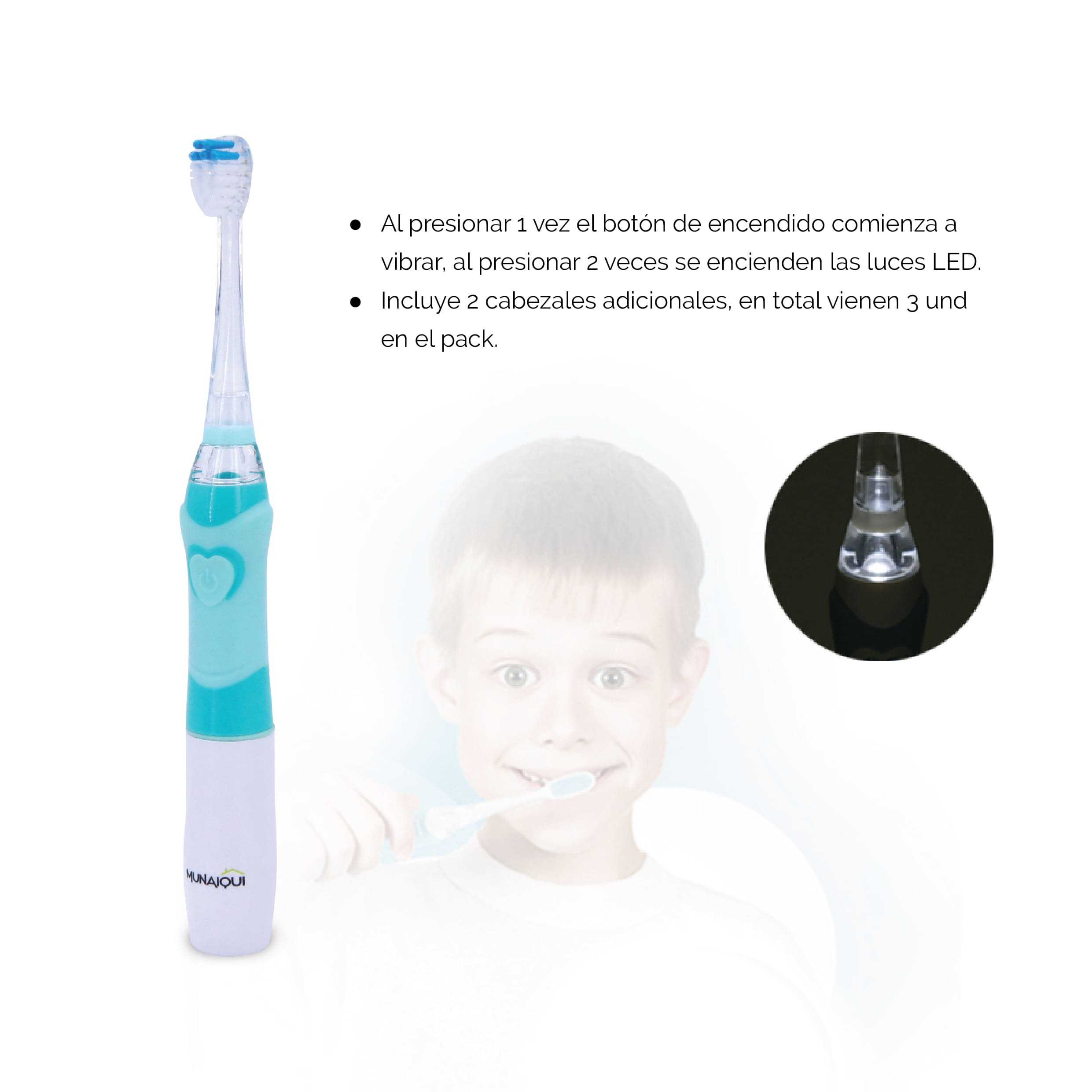 CEPILLO INFANTÍL CON VIBRACIONES SÓNICAS
