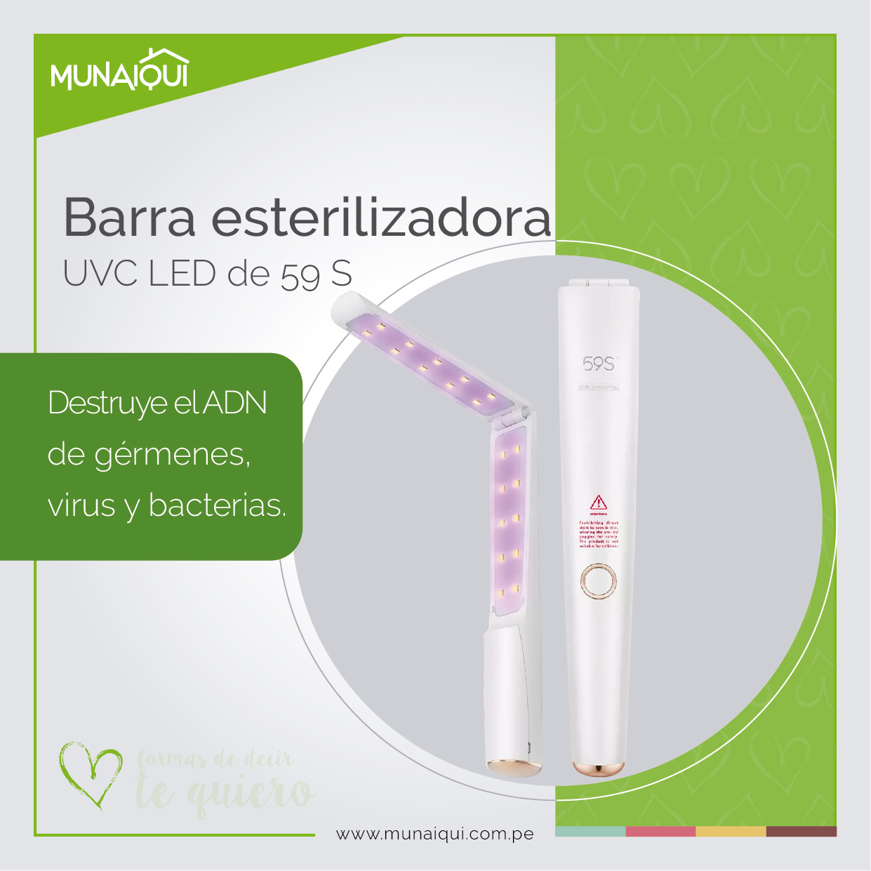 BARRA ESTERILIZADORA UVC LED