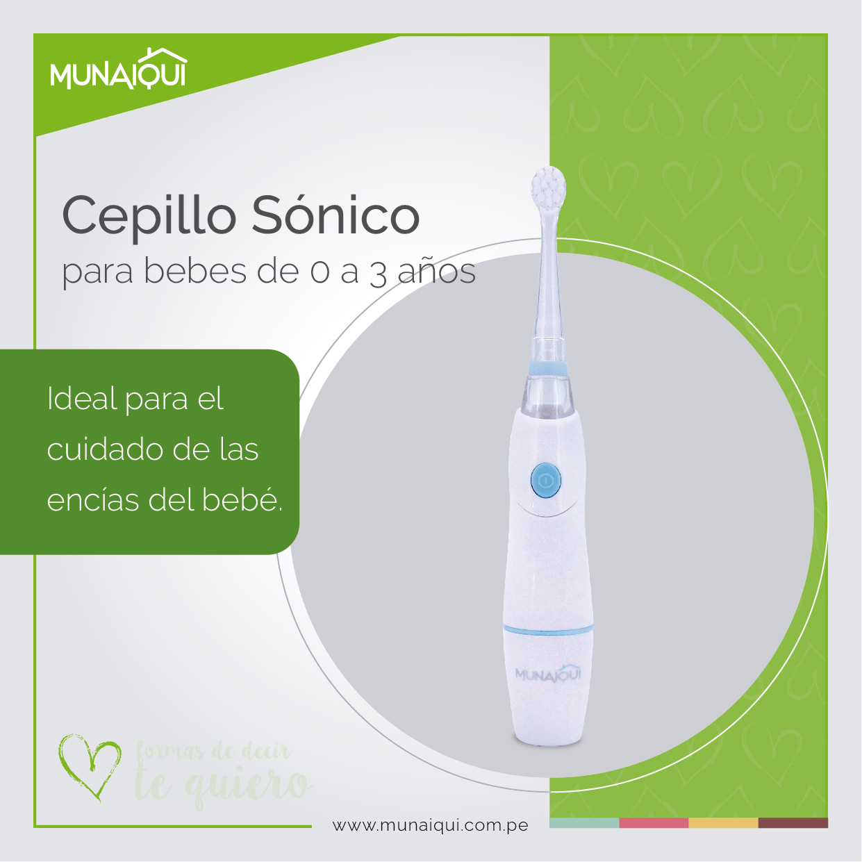 CEPILLO OSCILANTE PARA NIÑOS DE 0 A 3 AÑOS