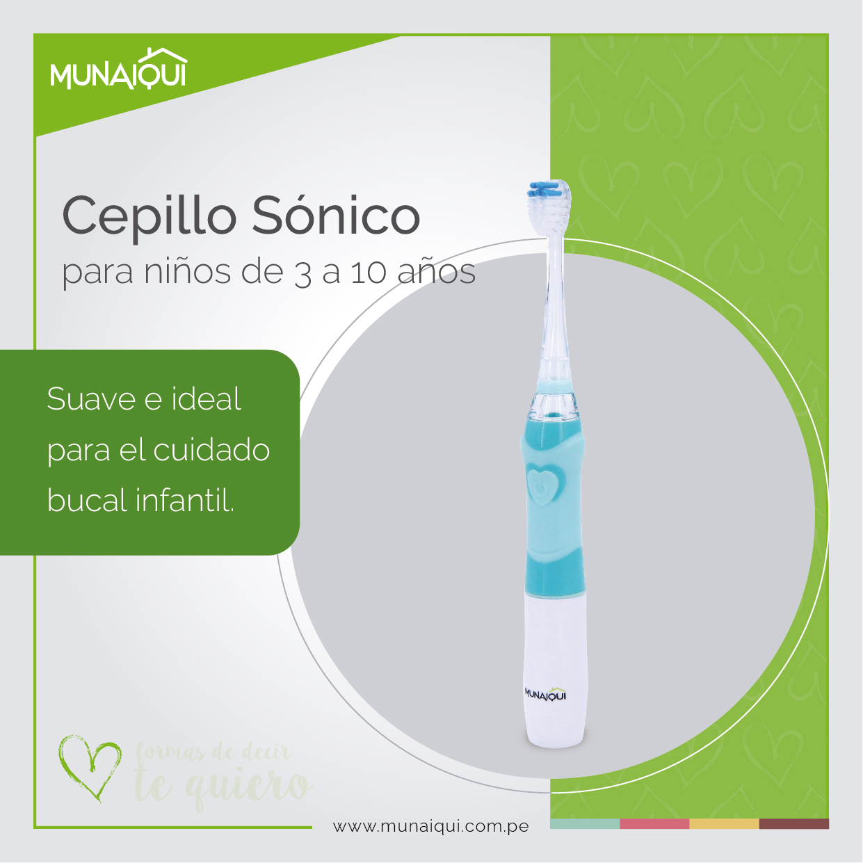 CEPILLO INFANTÍL CON VIBRACIONES SÓNICAS