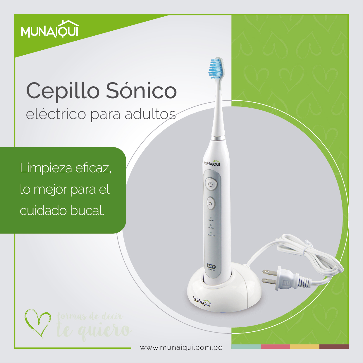 CEPILLO SÓNICO ELÉCTRICO, CABEZAL COLOR AZUL