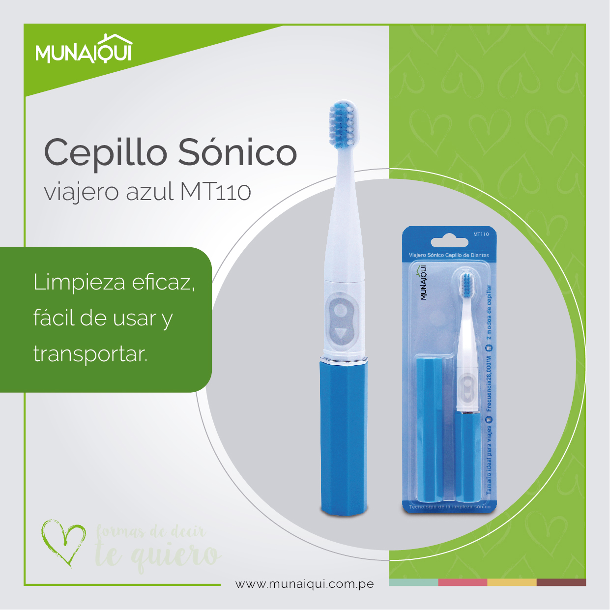 CEPILLO VIAJERO COLOR AZUL