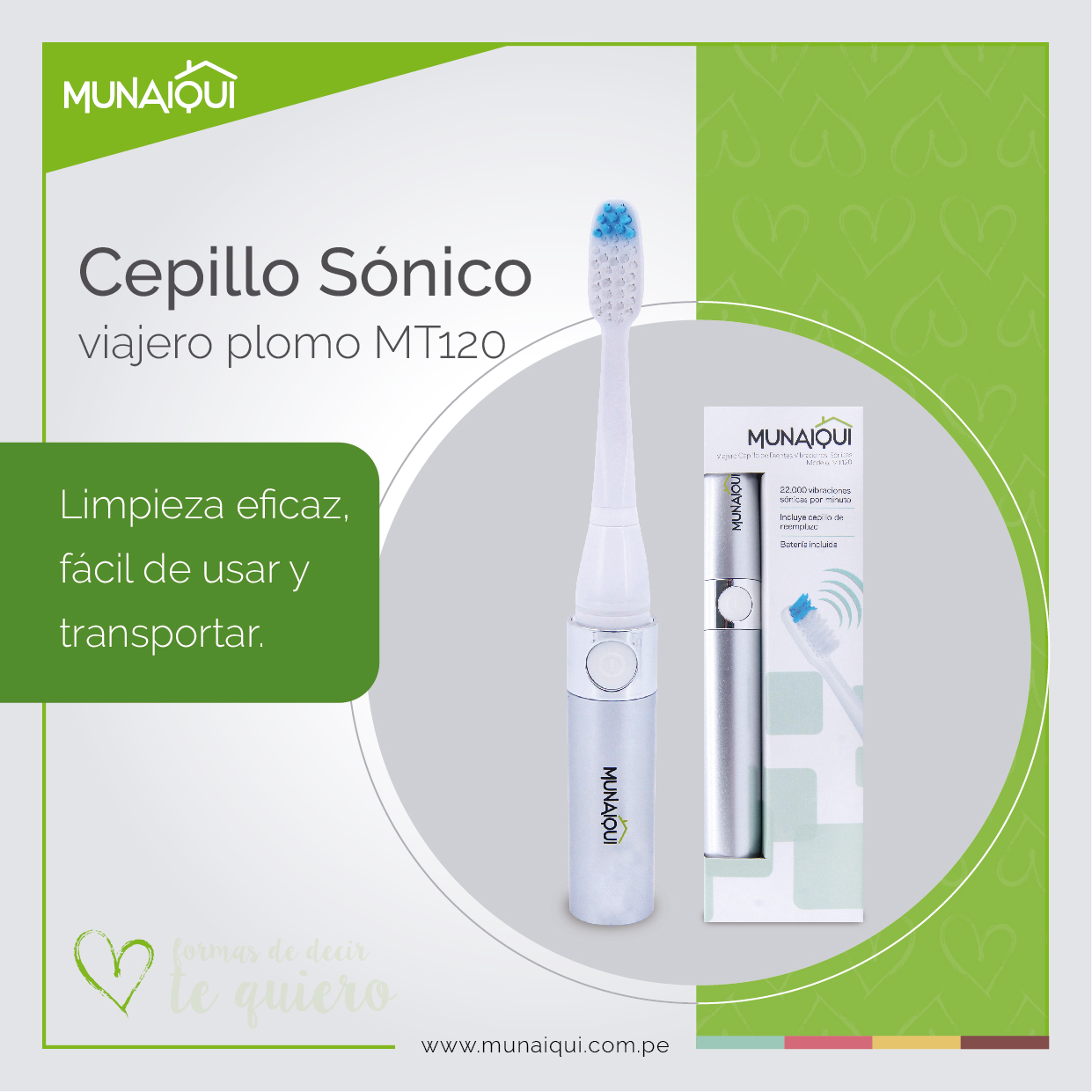 CEPILLO VIAJERO COLOR PLOMO
