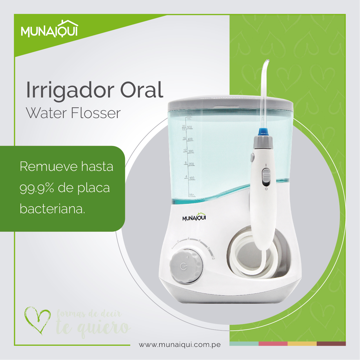 IRRIGADOR ORAL DE MESA, FLOSSER DE AGUA, MODELO M5102