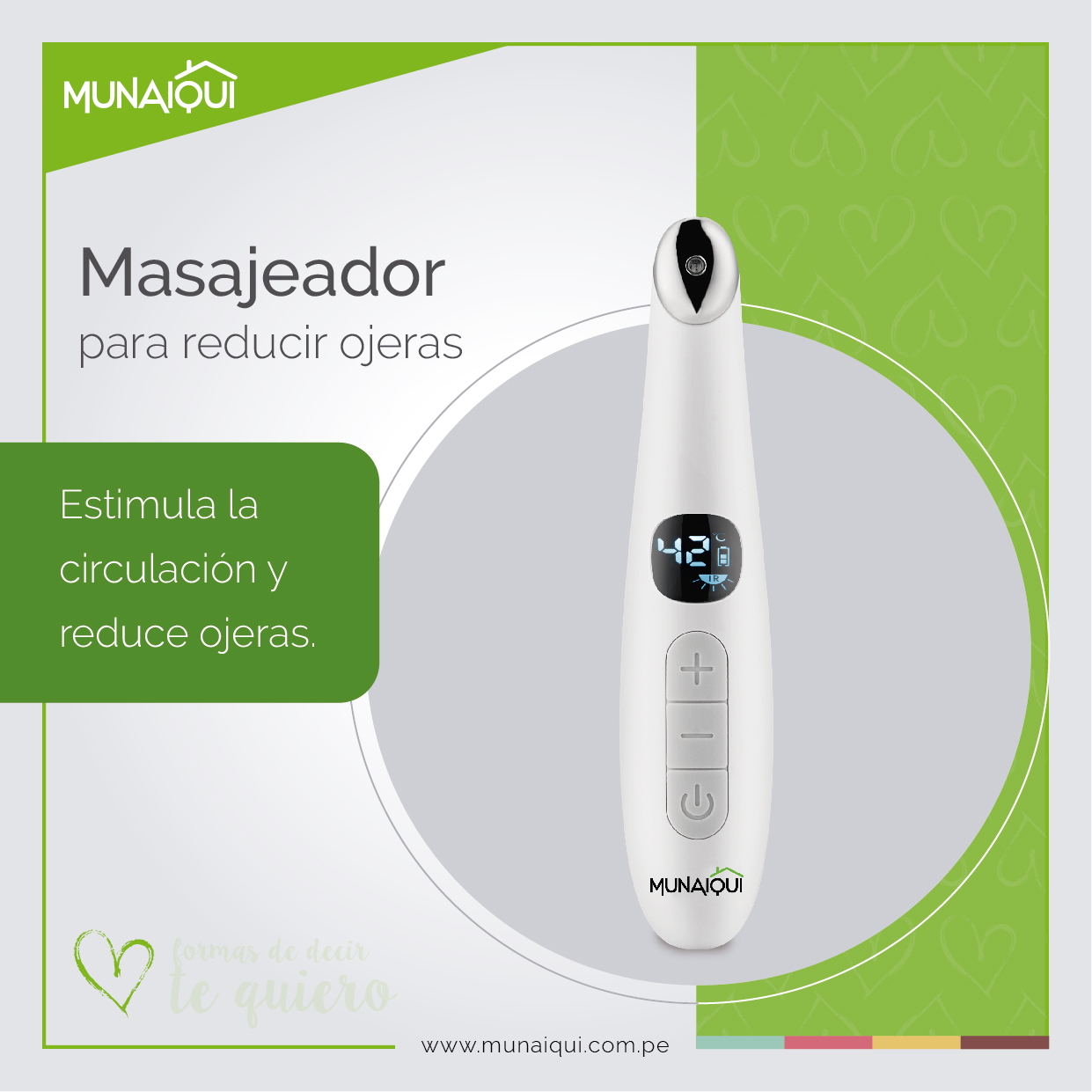 MASAJEADOR DE OJOS PARA OJERAS, MODELO: MM811
