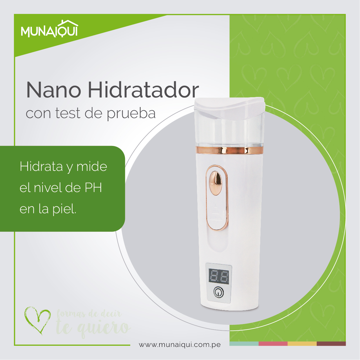 NANO HIDRATADOR PARA PIEL CON TEST