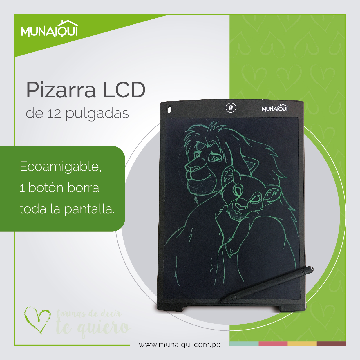 PIZARRA INTERACTIVA LCD 12” MODELO HSP1200