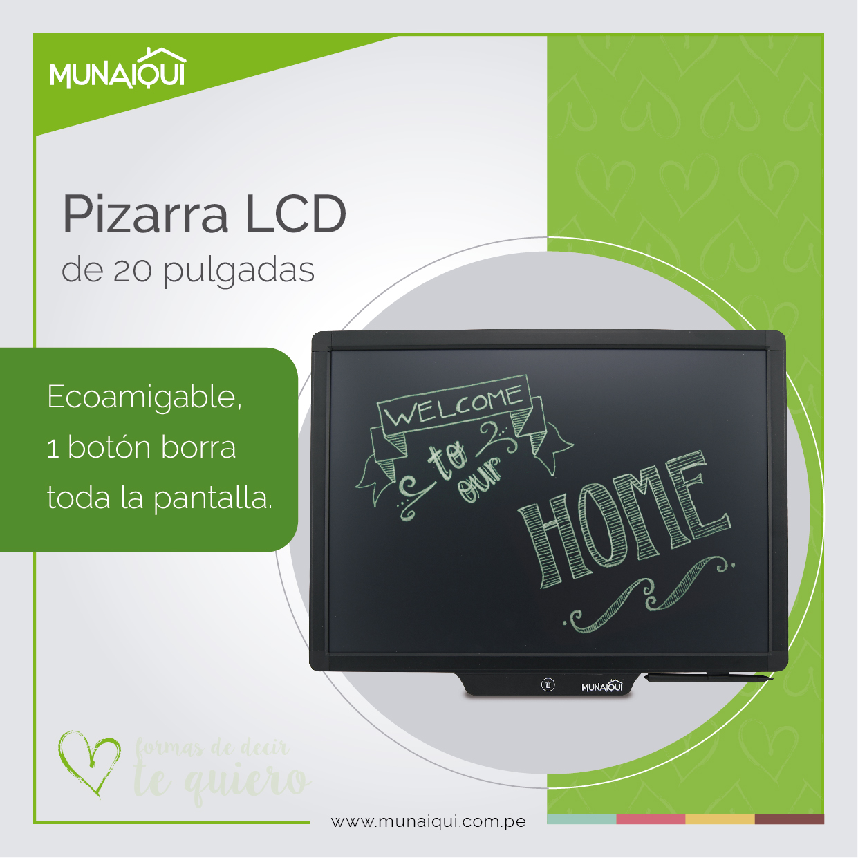 PIZARRA INTERACTIVA LCD 20” MODELO H20