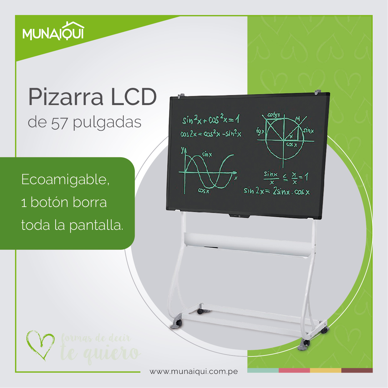 Pizarra interactiva LCD de 57\