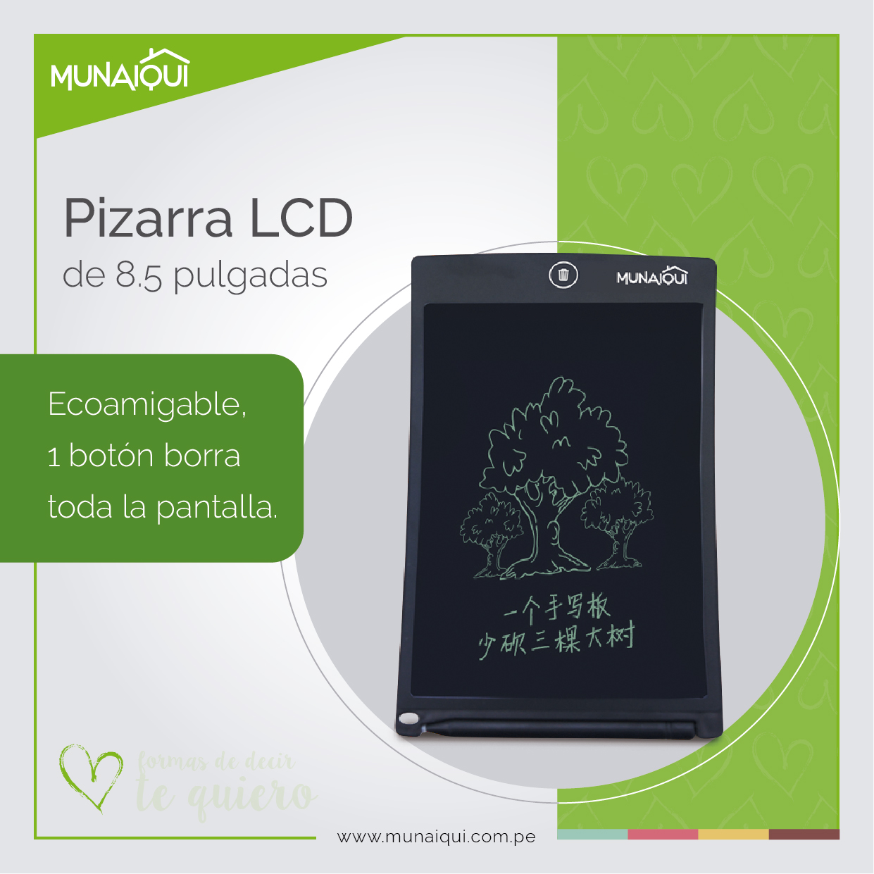 PIZARRA INTERACTIVA LCD 8.5” MODELO H8.5A