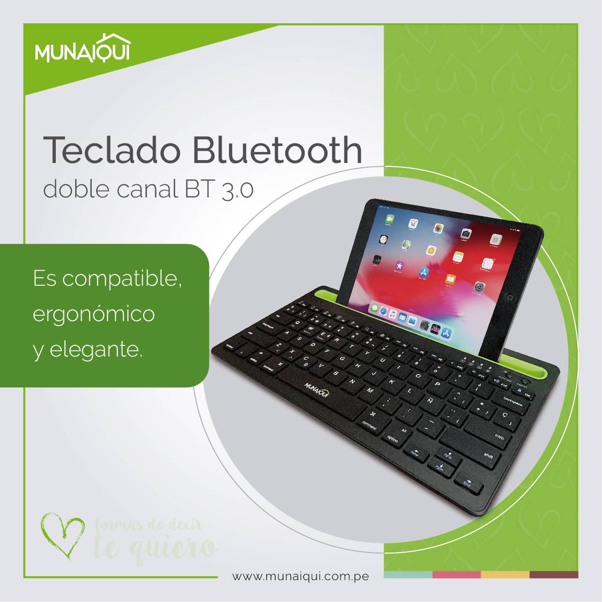 TECLADO BLUETOOTH DOBLE CANAL 