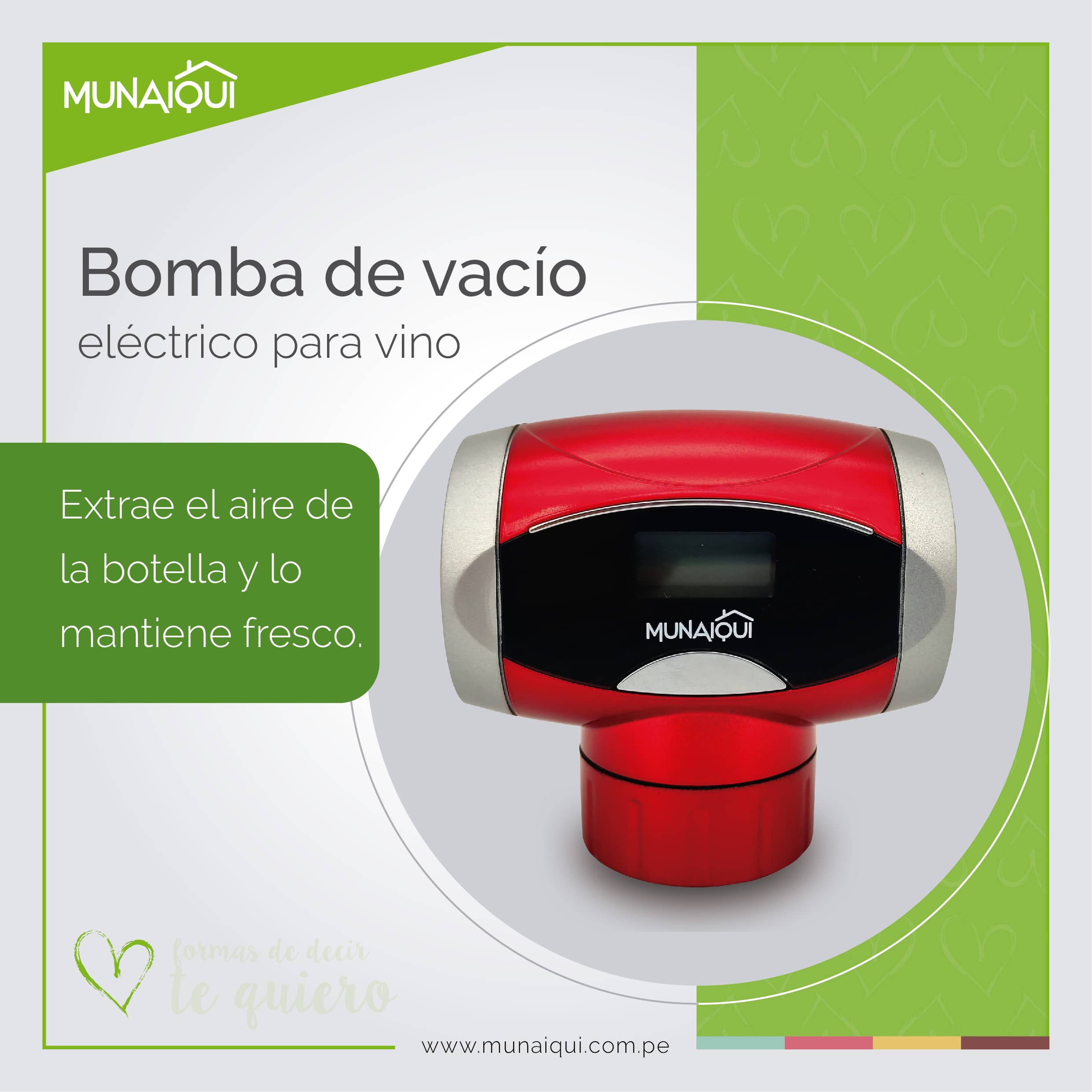 BOMBA DE VACIO DE VINO MODELO MBV010