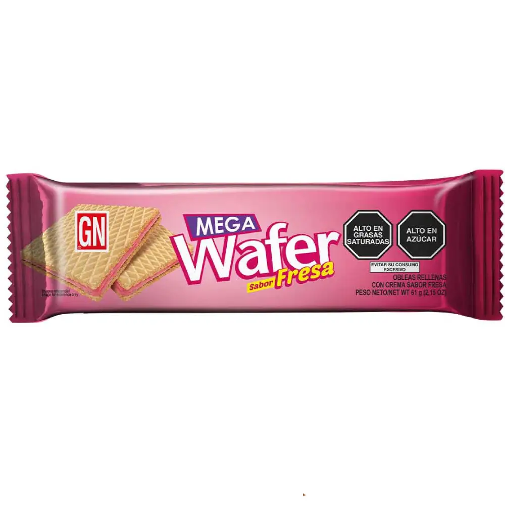 Mega Wafer Fresa San Jorge 61 Gr