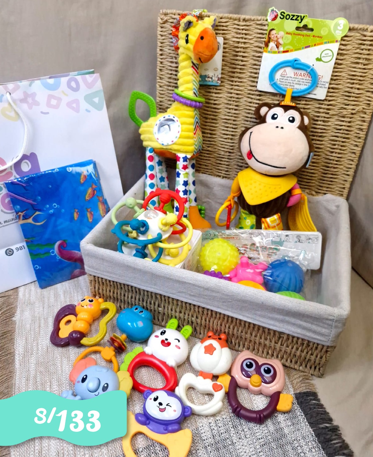 KIT DE ESTIMULACIÓN JIRAFA 0 MESES A +