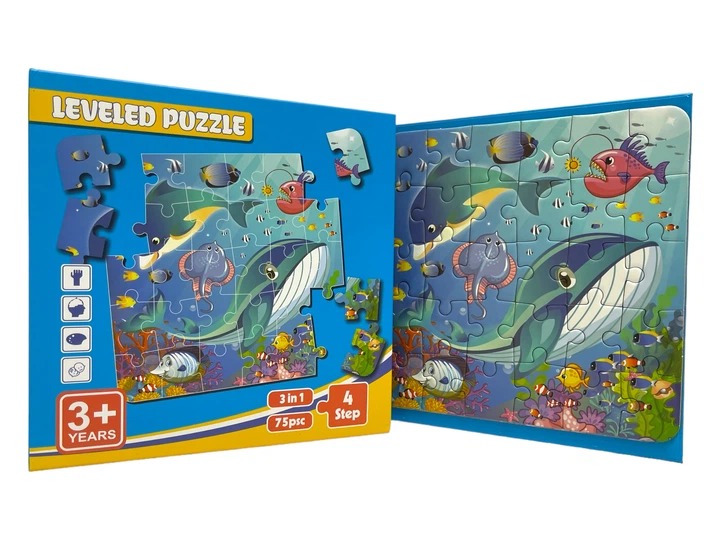 LIBRO LEVELED PUZZLE MARINOS IMAN