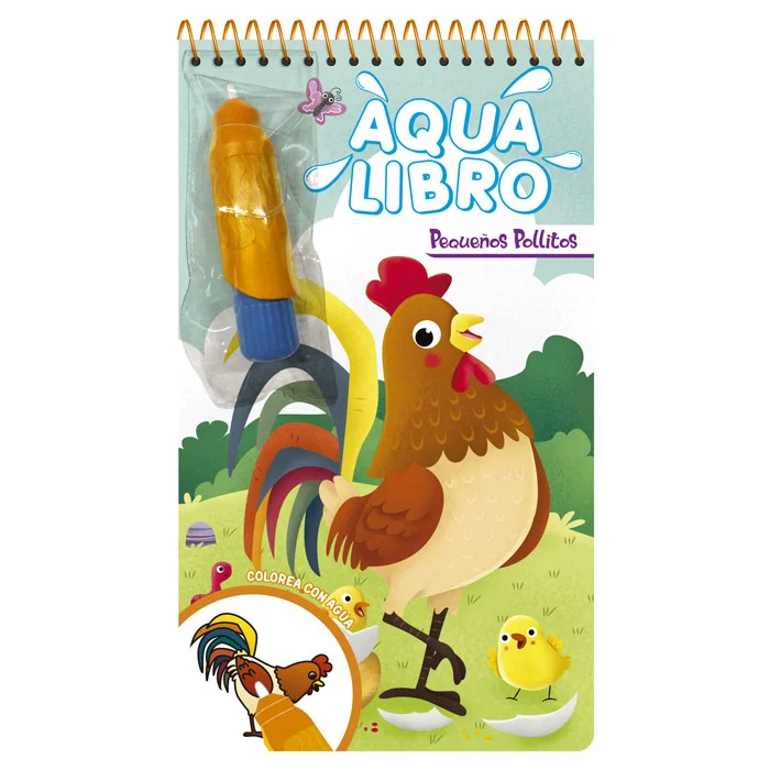 AQUA LIBRO PEQUEÑOS POLLITOS C PLUMON