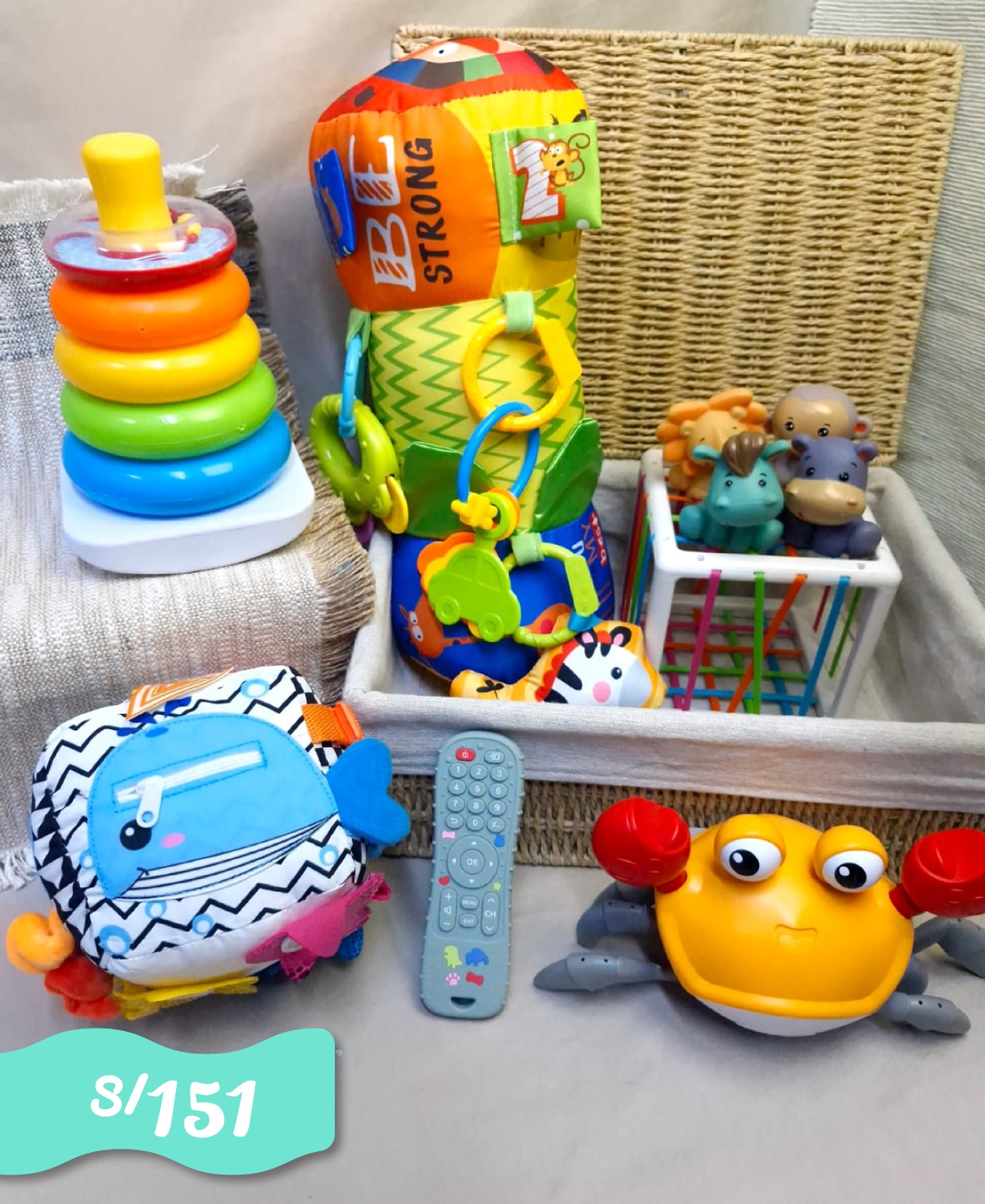KIT DE ESTIMULACIÓN RODILLO 6 MESES A +