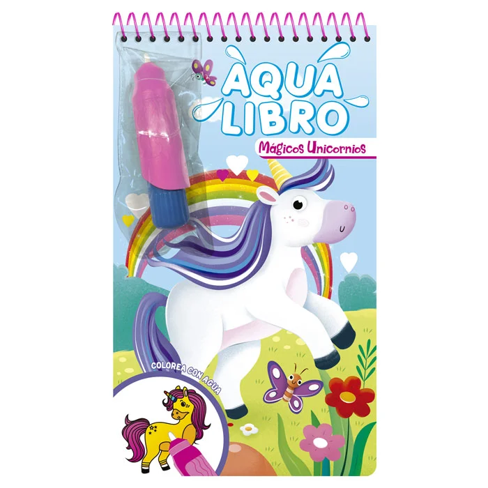 AQUA LIBRO MAGICOS UNICORNIOS C PLUMON