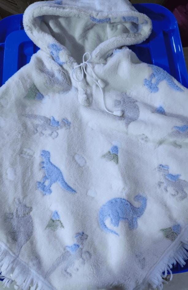 PONCHO LUMINOSO BLANCO