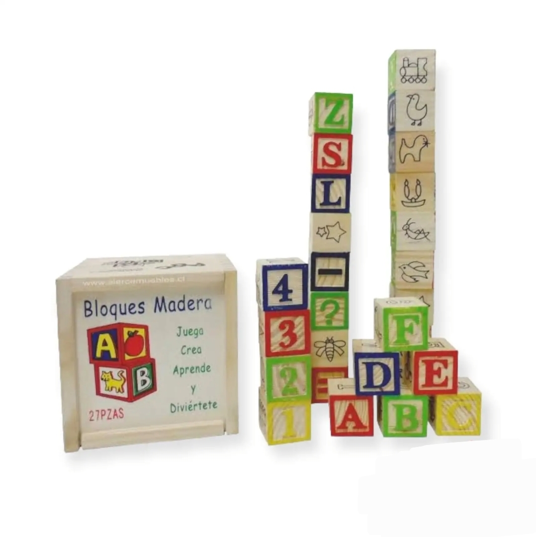 CUBO DE MADERA X27
