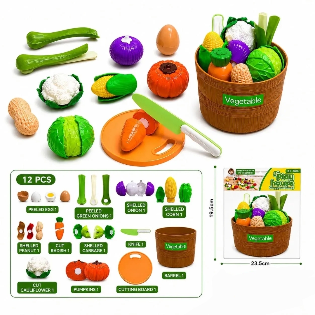 VERDURAS X12 EN CANASTA PARA PELAR Y CORTAR