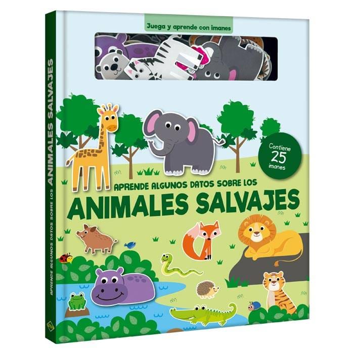 LIBRO JUEGA Y APRENDE CON IMANES SALVAJES