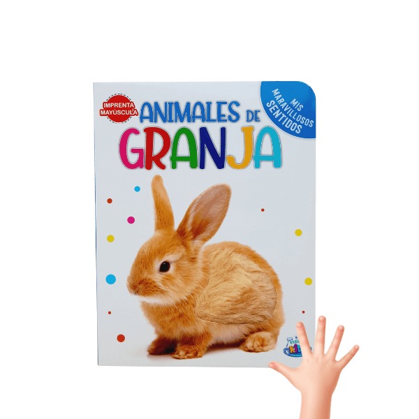 MINI LIBROS DE TEXTURA ANIMALES DE GRANJA