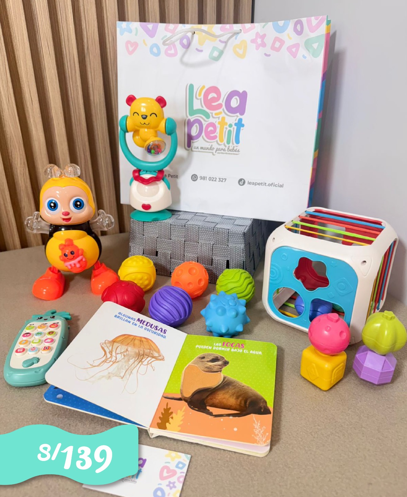 KIT DE ESTIMULACIÓN PIÑA 6 MESES A +