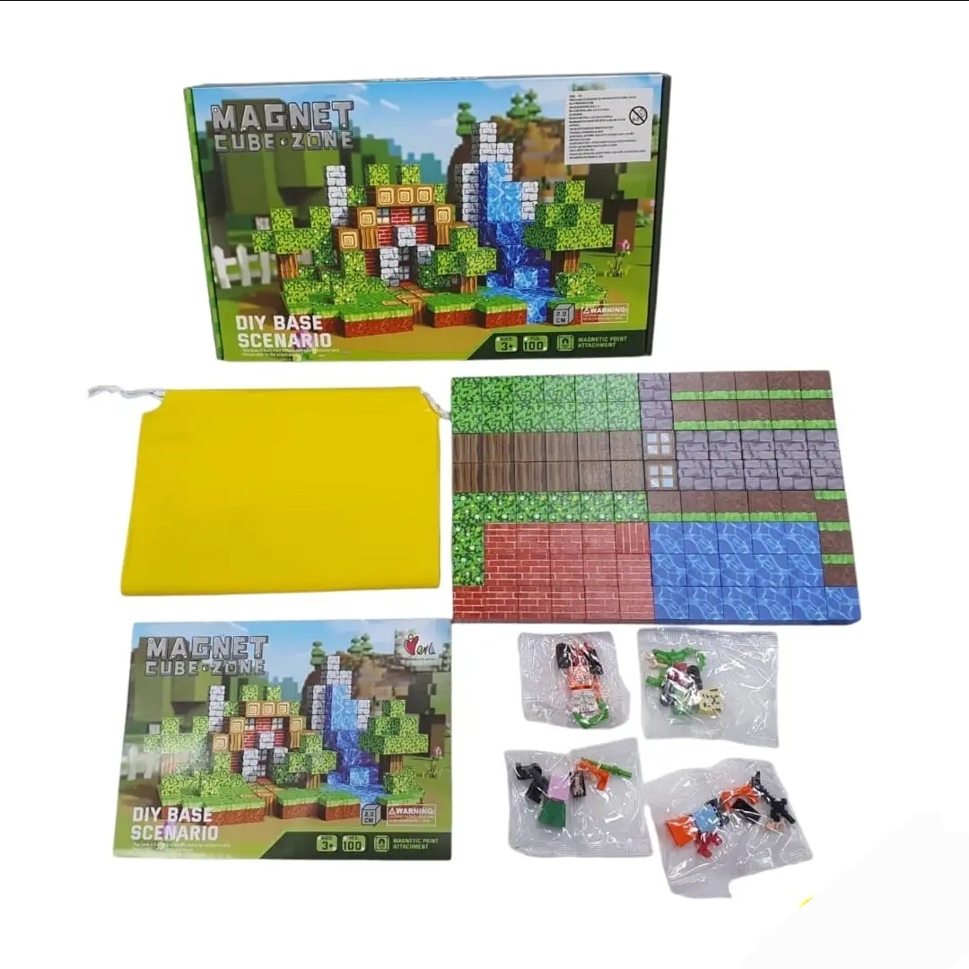 BLOQUES IMANTADOS DE MINECRAFT 100PCS