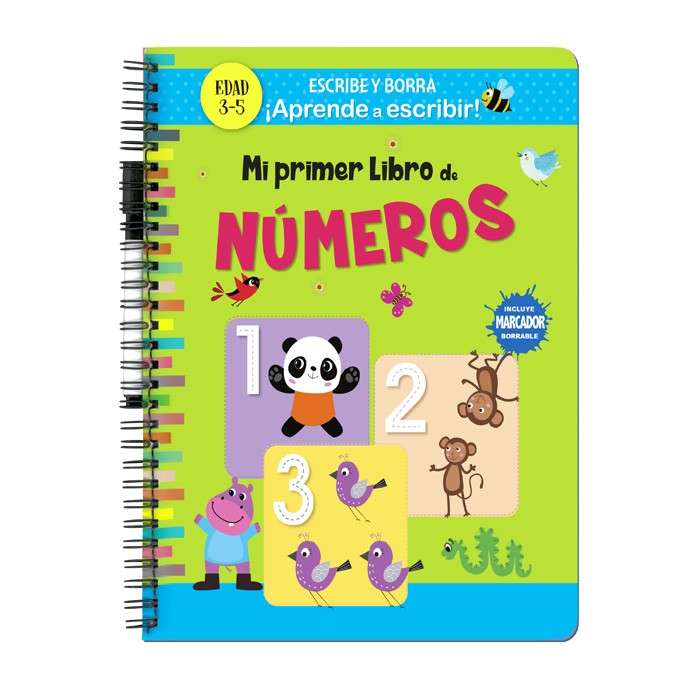 LIBRO ¡APRENDE A ESCRIBIR! MI PRIMER LIBRO DE NUMEROS