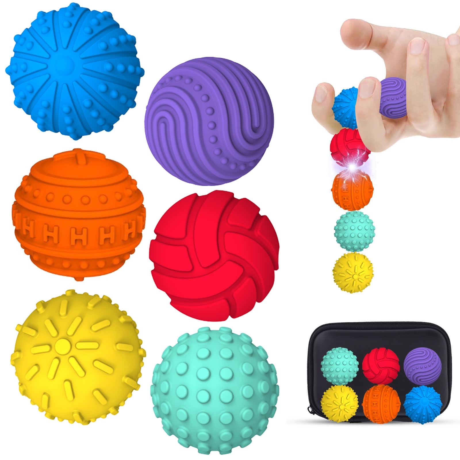 SET X5 BOLITAS MAGNETICAS C TEXTURA