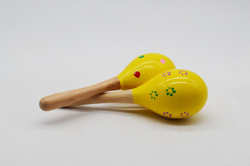 MARACAS AMARILLAS D MADERA