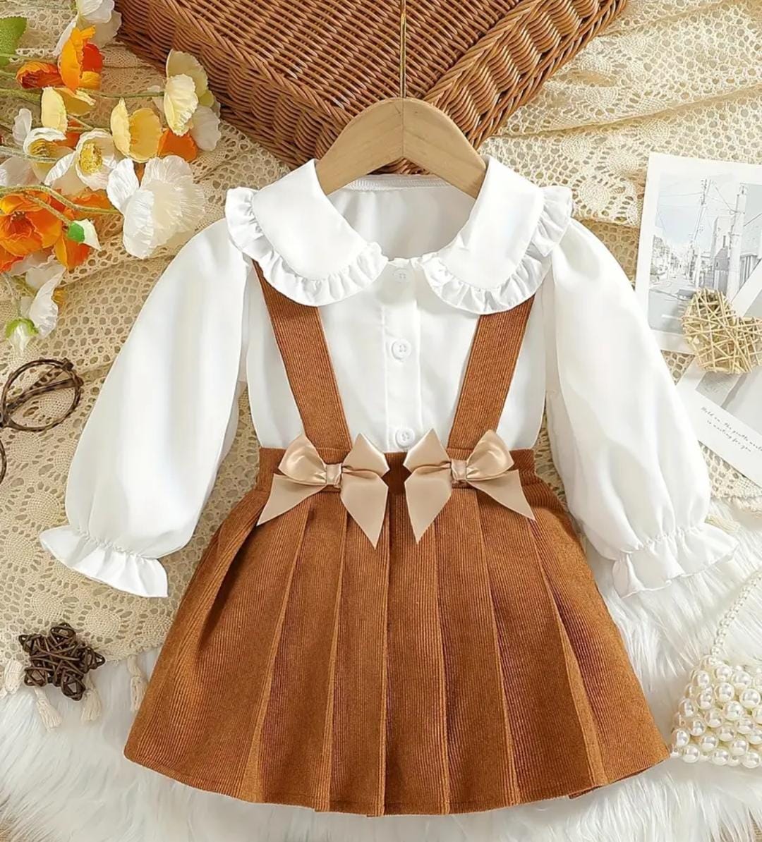 VESTIDO MOÑO DE 3M A 6M 