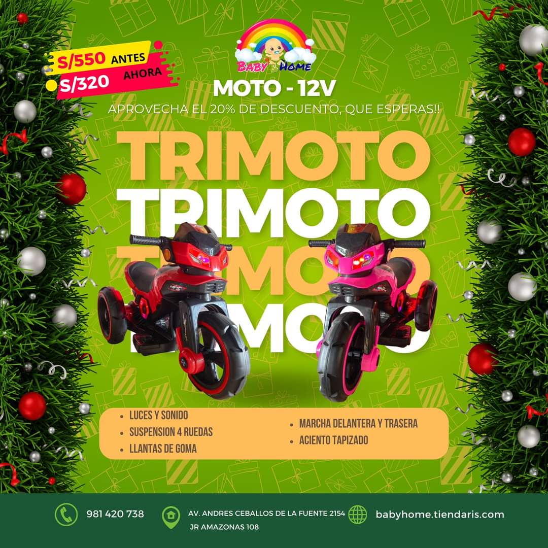 TRIMOTO A BATERIA