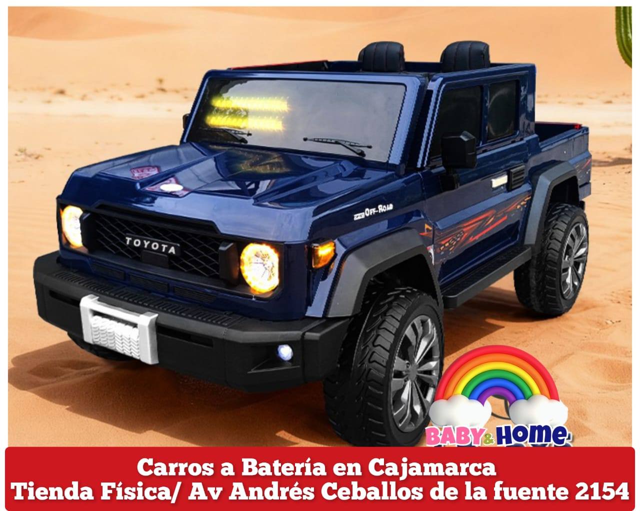 CARRO A BATERIACAMIONETA A CONTROL TOYOTA  DOS ASIENTOS